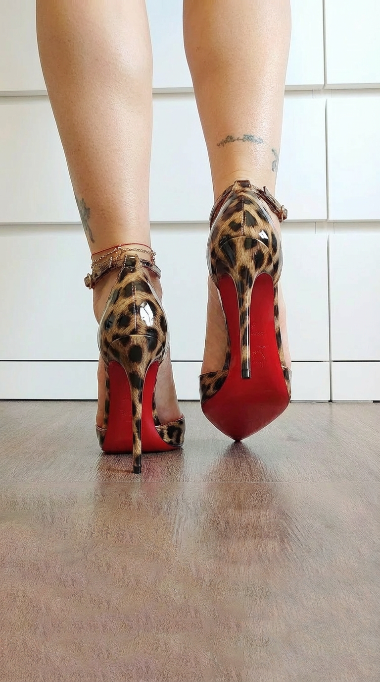 Strap Court Shoes with Contrast Detail