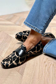 Animal Print Loafers with Elegant Detail