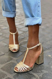 Elegant T-Bar Sandals