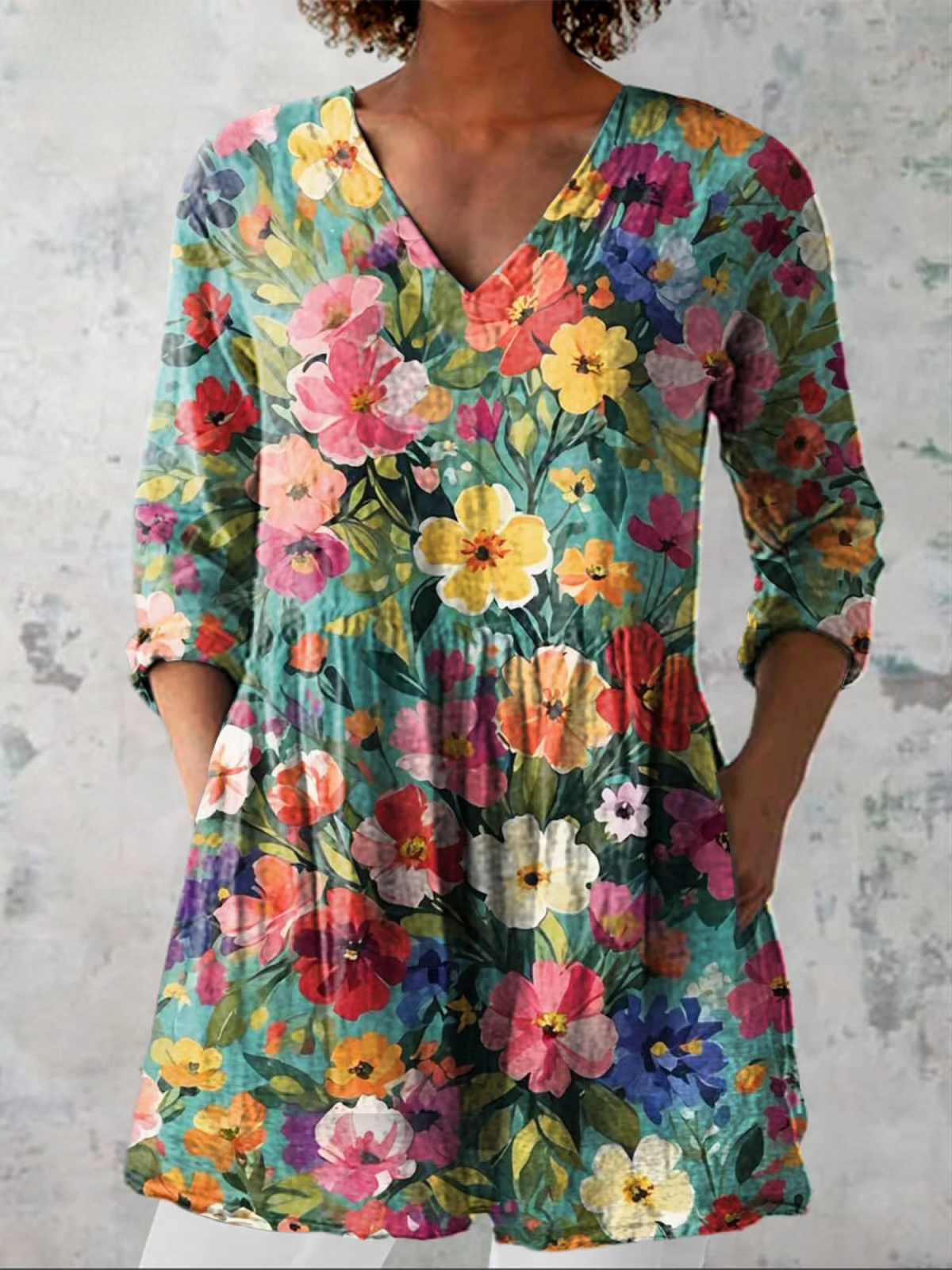 Blaire | Long V-Neck Blouse