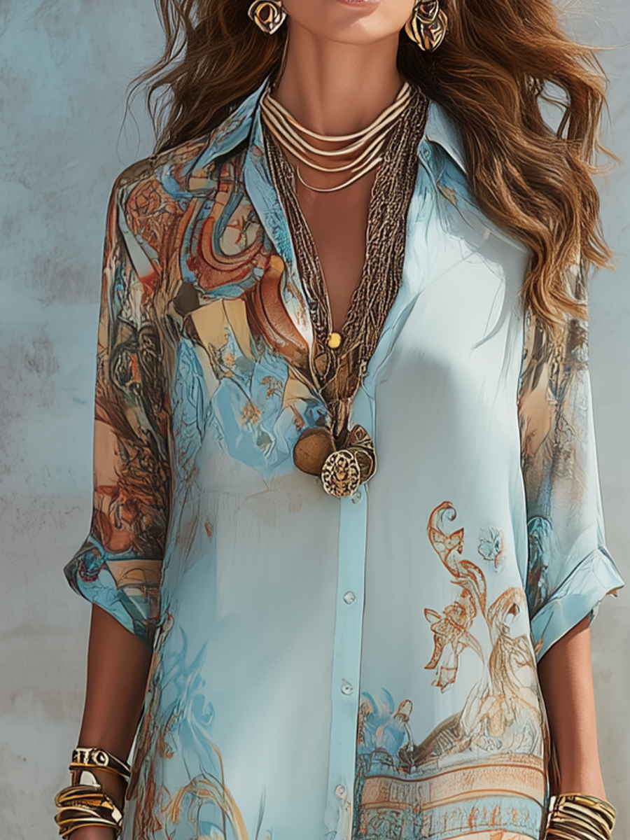 Valentina | Floral Baroque Maxi Dress