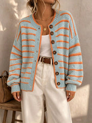 Mabel - Soft Striped Knit Cardigan
