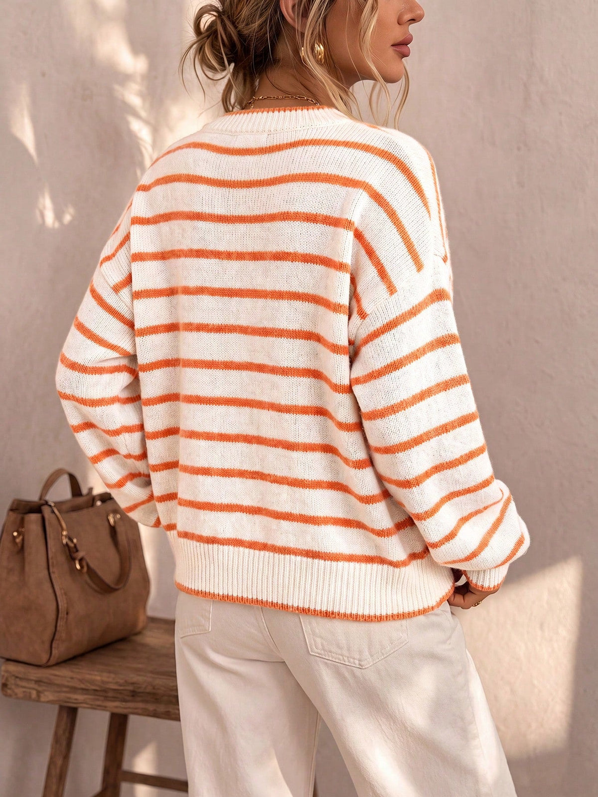 Mabel - Soft Striped Knit Cardigan