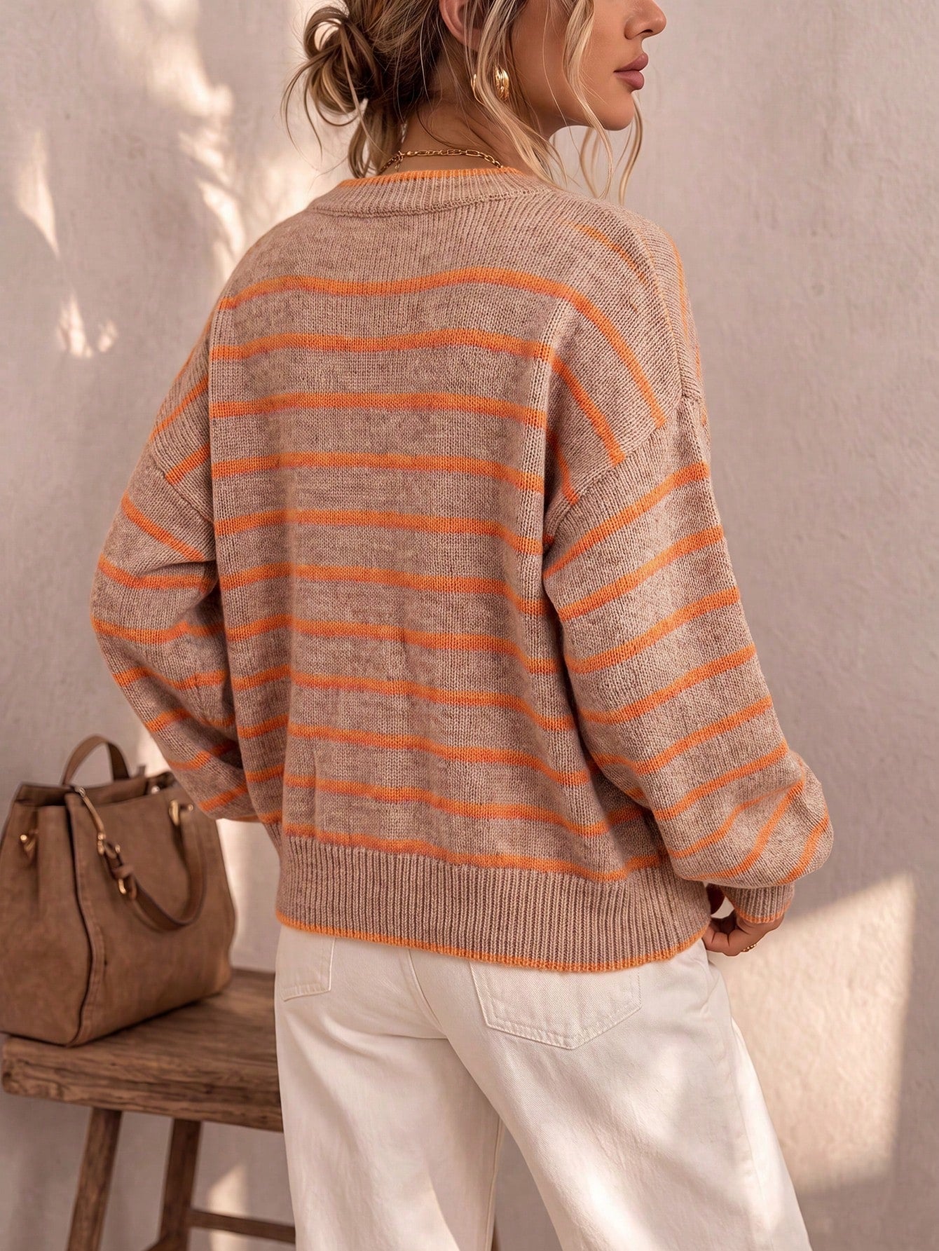 Mabel - Soft Striped Knit Cardigan