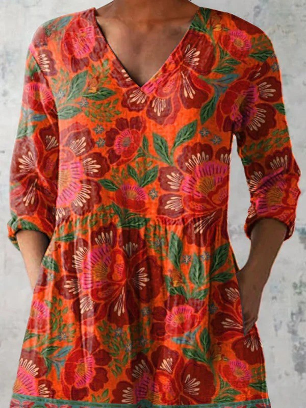 Nadia | Long V-Neck Blouse