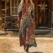 Evelyn | Vintage-Inspired Long Sleeve Casual Dress