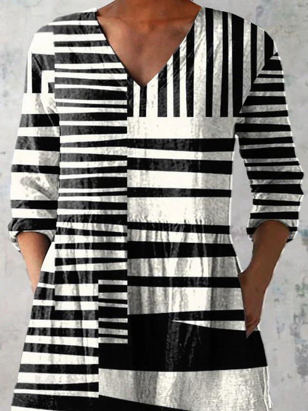 Halley | Long V-Neck Blouse