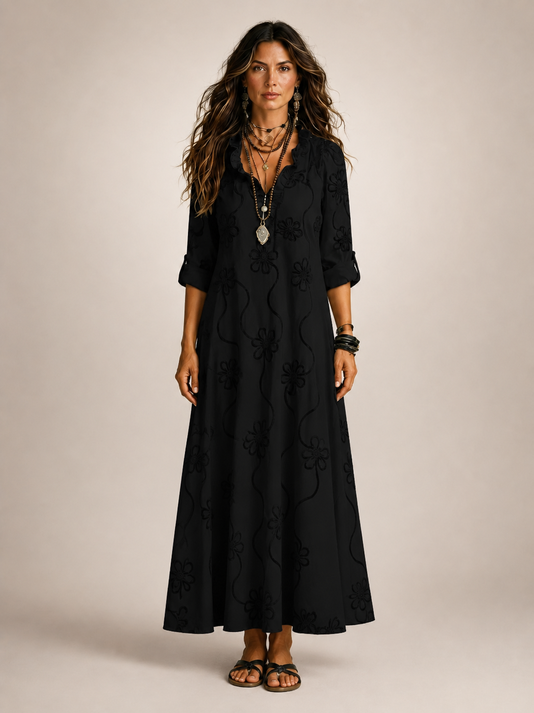 Merle | Tummy Covering Floral Summer Dress