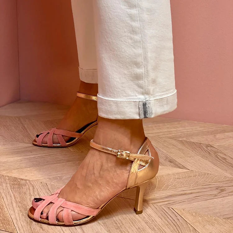 High-Heel Strap Sandals