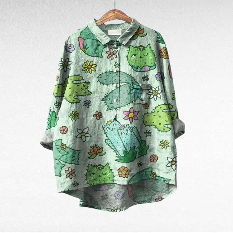 Elegant Breathable Summer Blouse