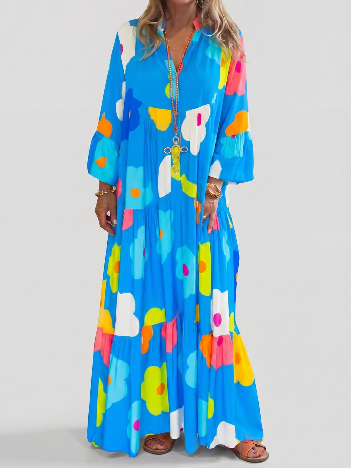 Poppy | Bold Floral Maxi Dress