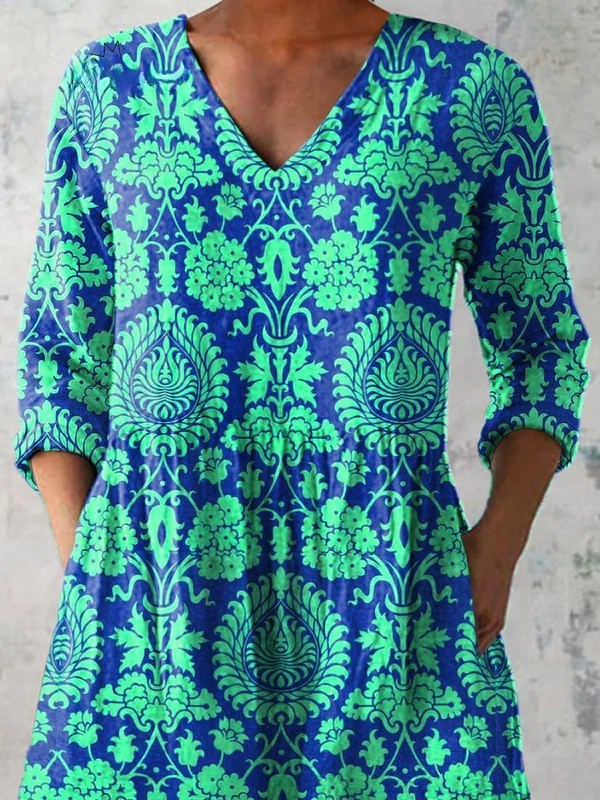 Ines | Long V-Neck Blouse