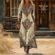 Evelyn | Vintage-Inspired Long Sleeve Casual Dress