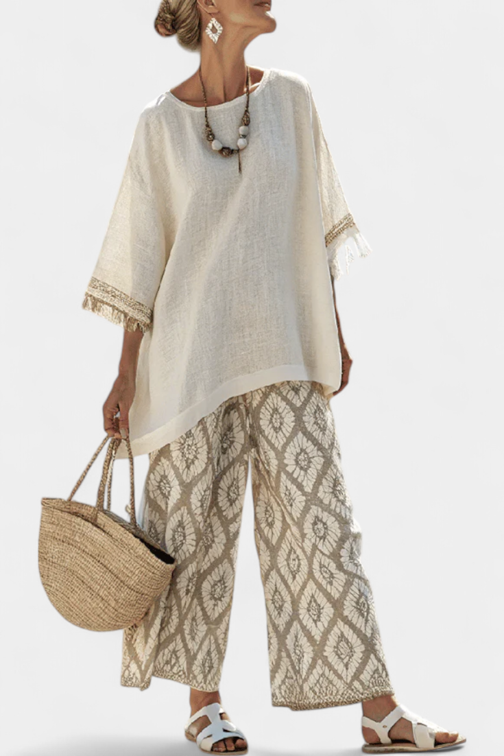 Tara | Refined Top & Casual Trouser Set