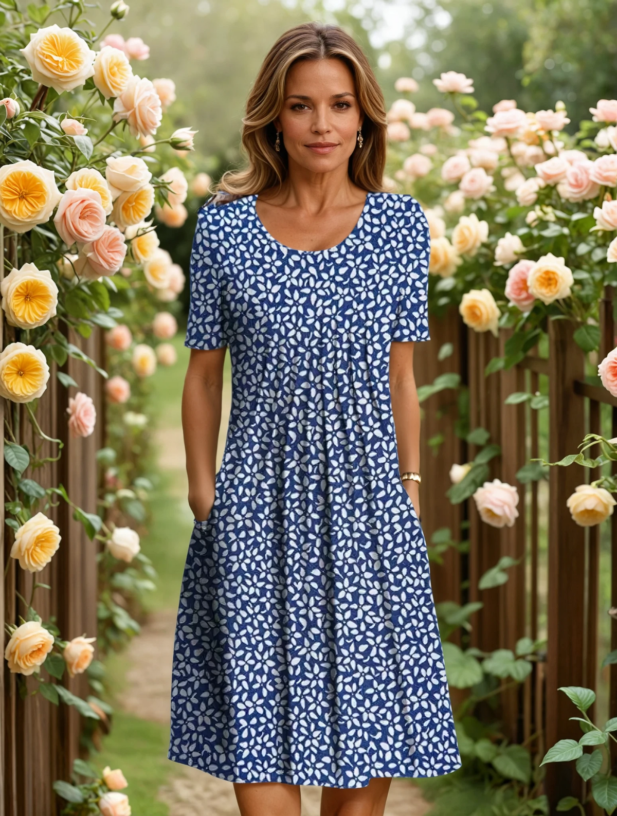 Mandy - Elegant Dress with Tummy Coverage