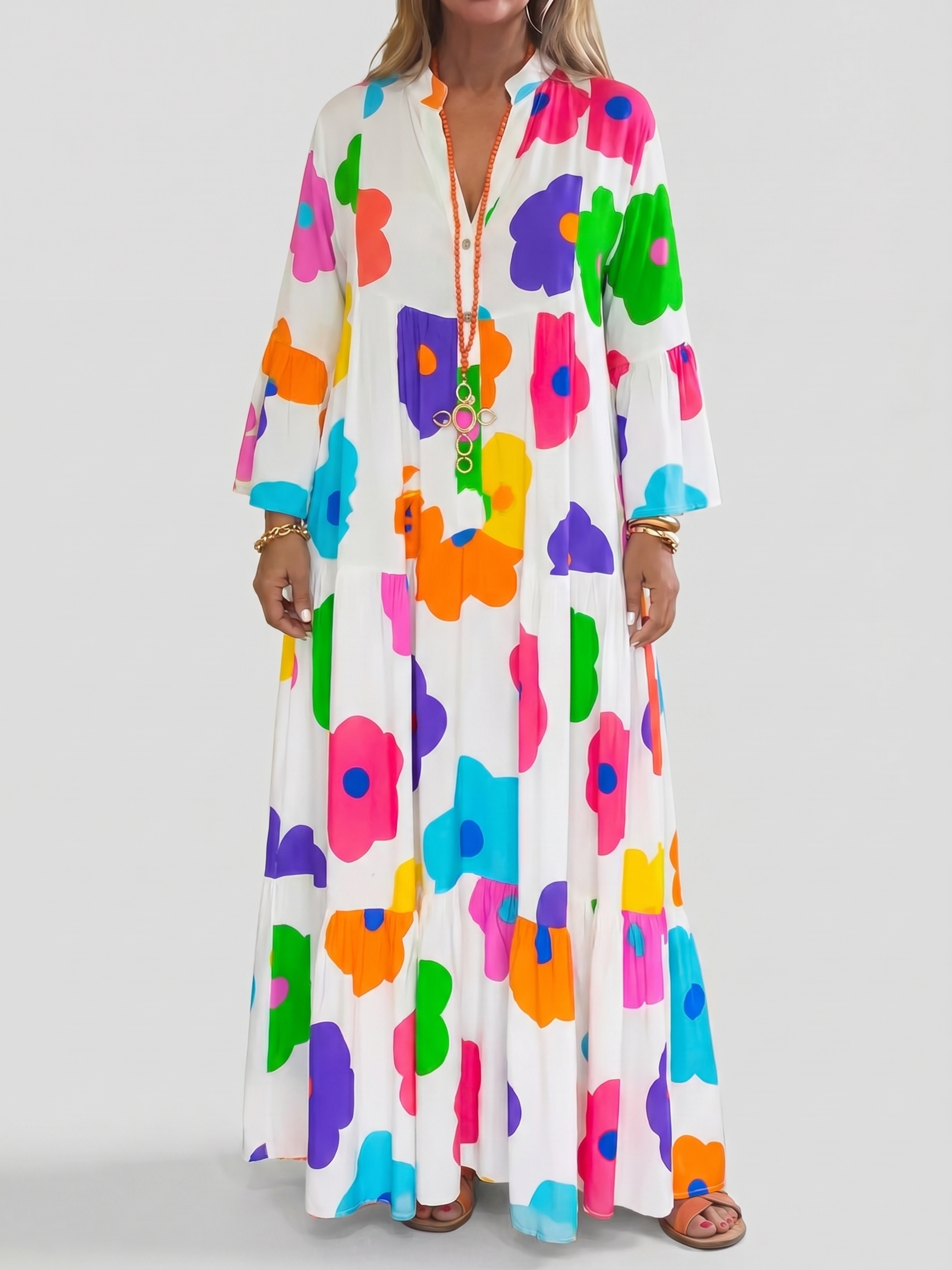 Poppy | Bold Floral Maxi Dress