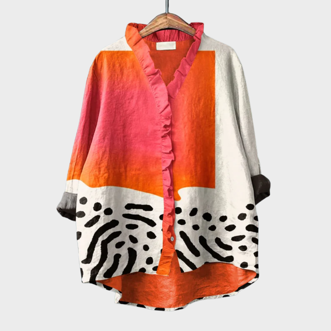 Elegant Breathable Summer Blouse