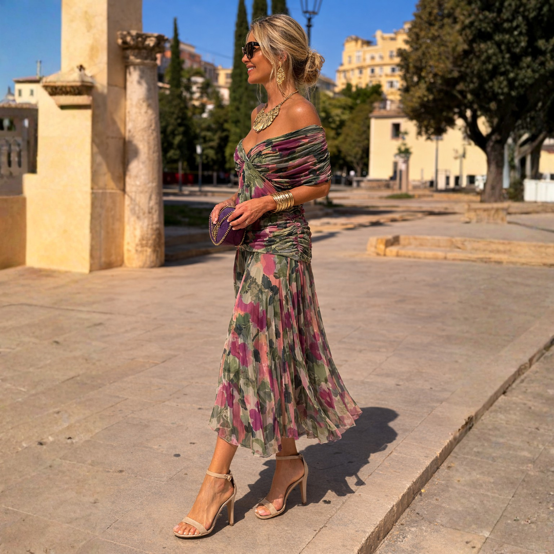 Mikaela - Off Shoulder Maxi Dress
