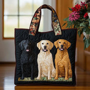 Three Labradors Quilted Handbag