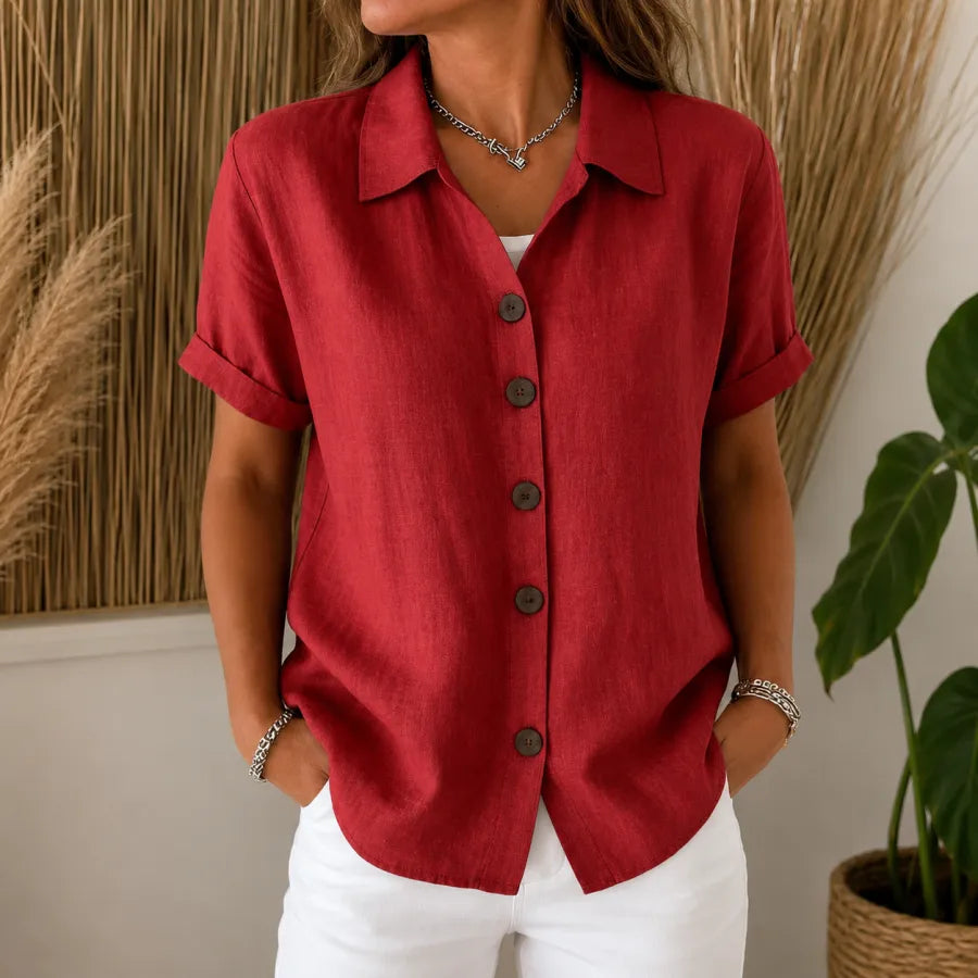 Emma - Relaxed Short Sleeve Women’s Shirt