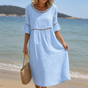 Helene - Soft Floral Beach Dress
