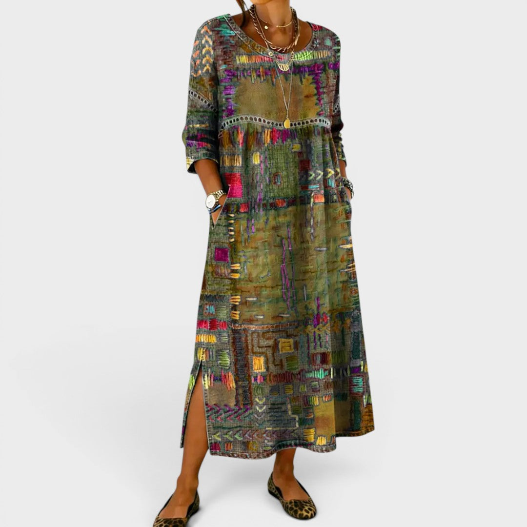 Isabelle | Casual Denim Midi Dress