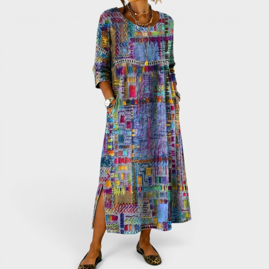 Isabelle | Casual Denim Midi Dress