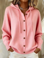 Brenda - Cozy Button Cardigan Hoodie
