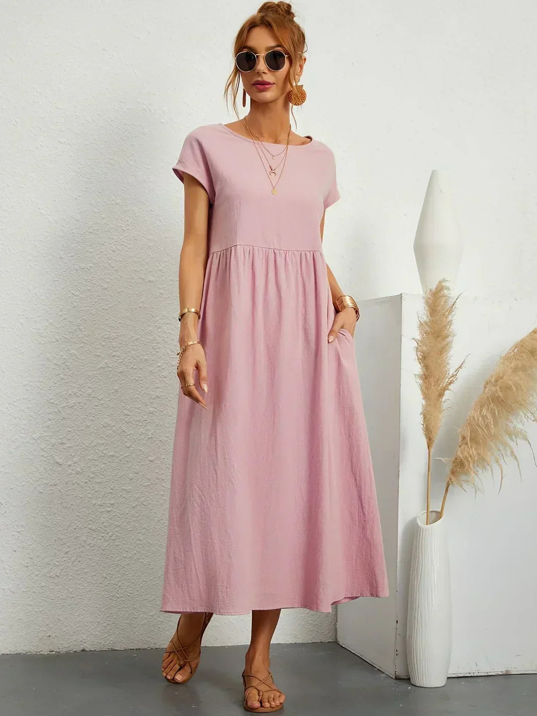 Chloe - Flowing Midi Dress with Timeless Elegance