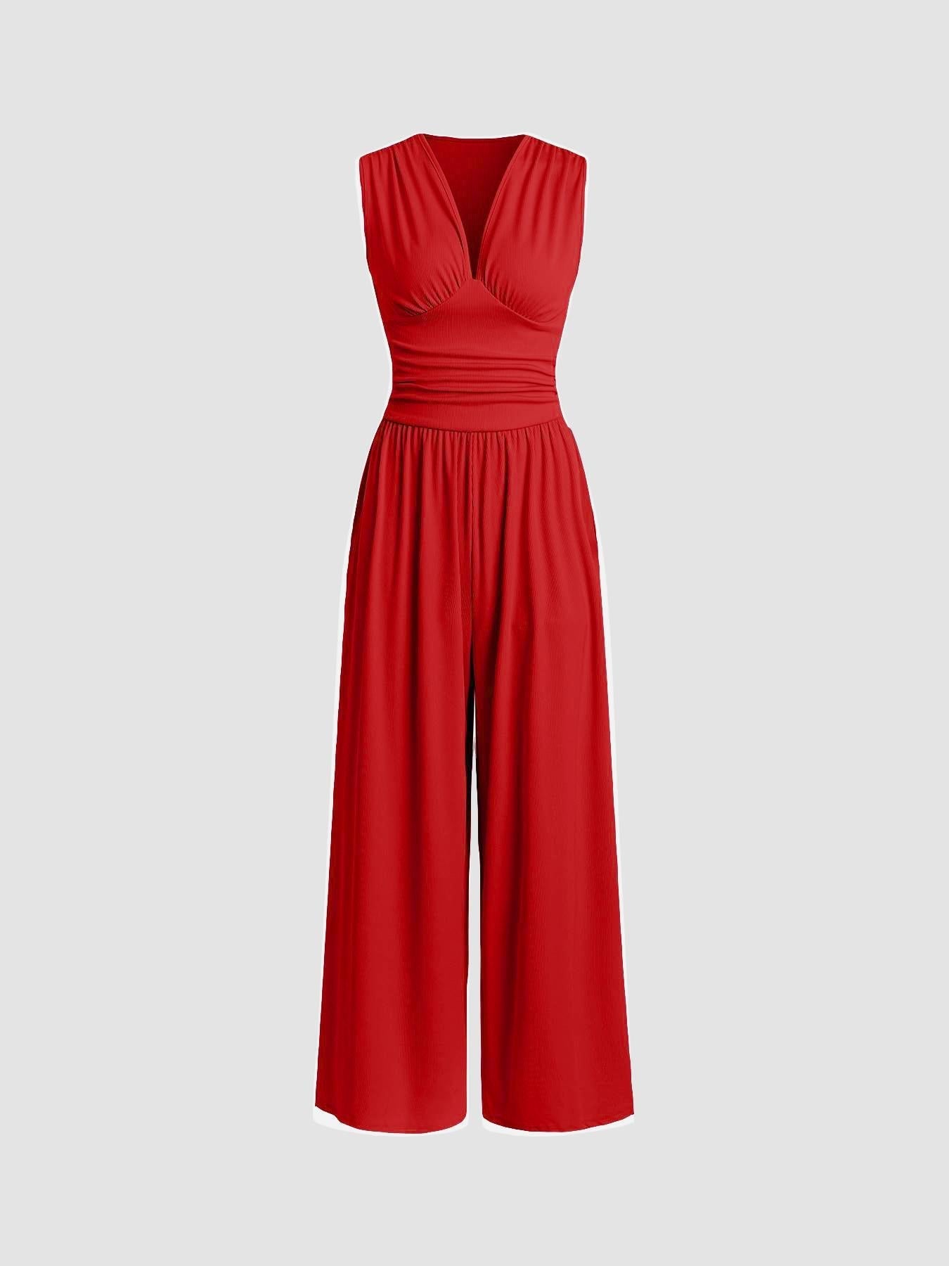 Coly – Chic Sleeveless Wide-Leg Jumpsuit