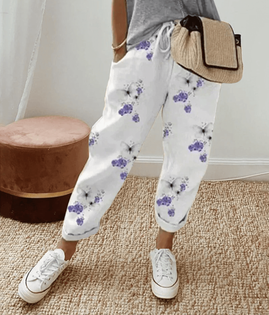 Alison | Casual Patterned Trousers