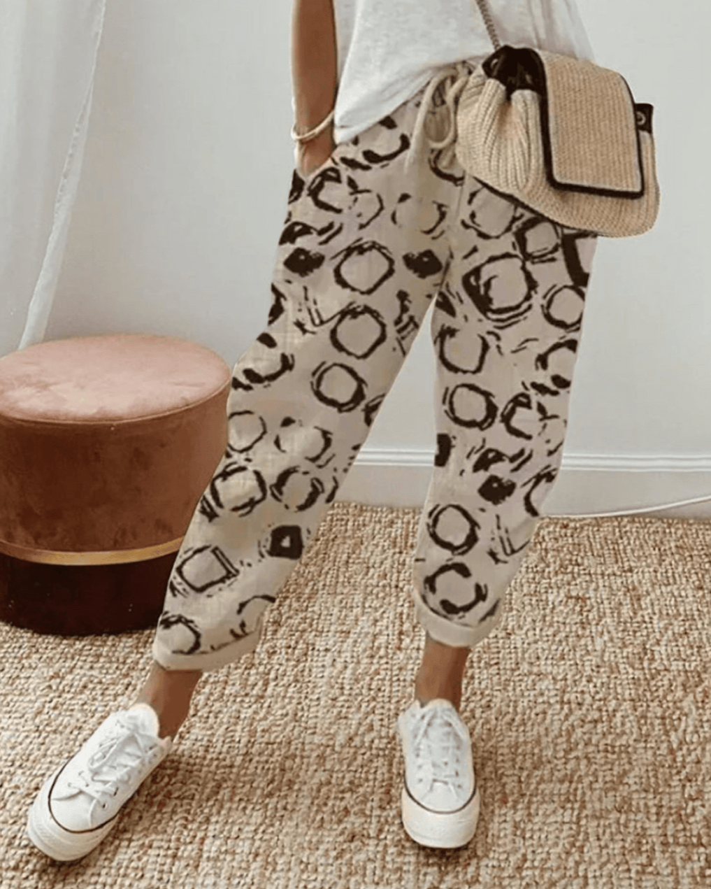 Alison | Casual Patterned Trousers