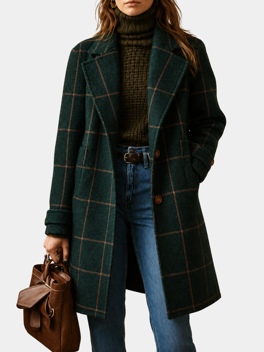 Bethany - Plaid Coat for Women