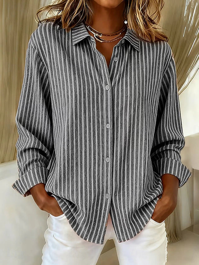 Jacqueline - Striped Button-Down Shirt