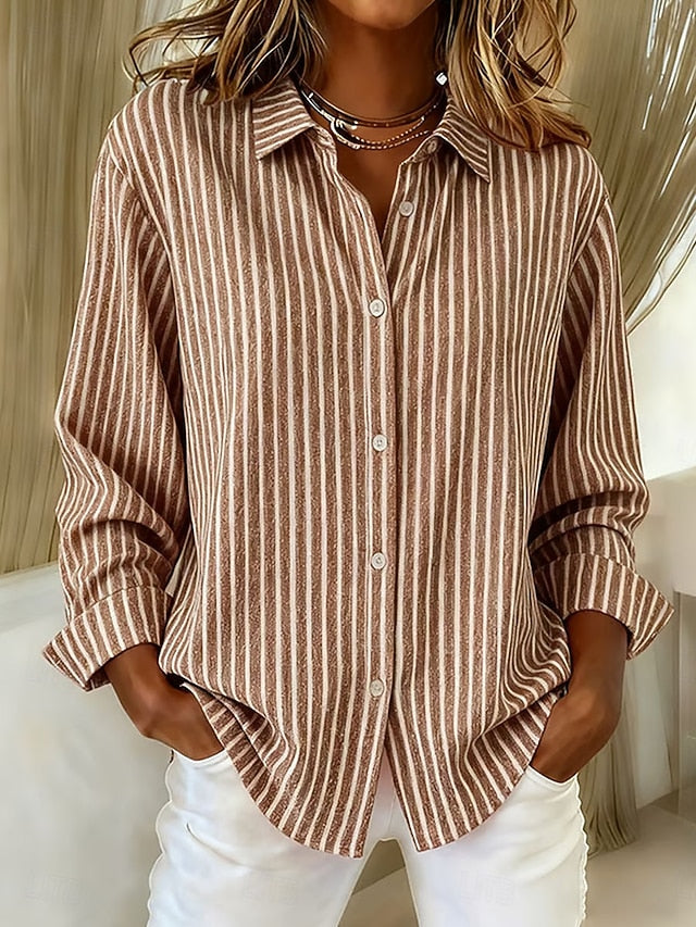 Jacqueline - Striped Button-Down Shirt