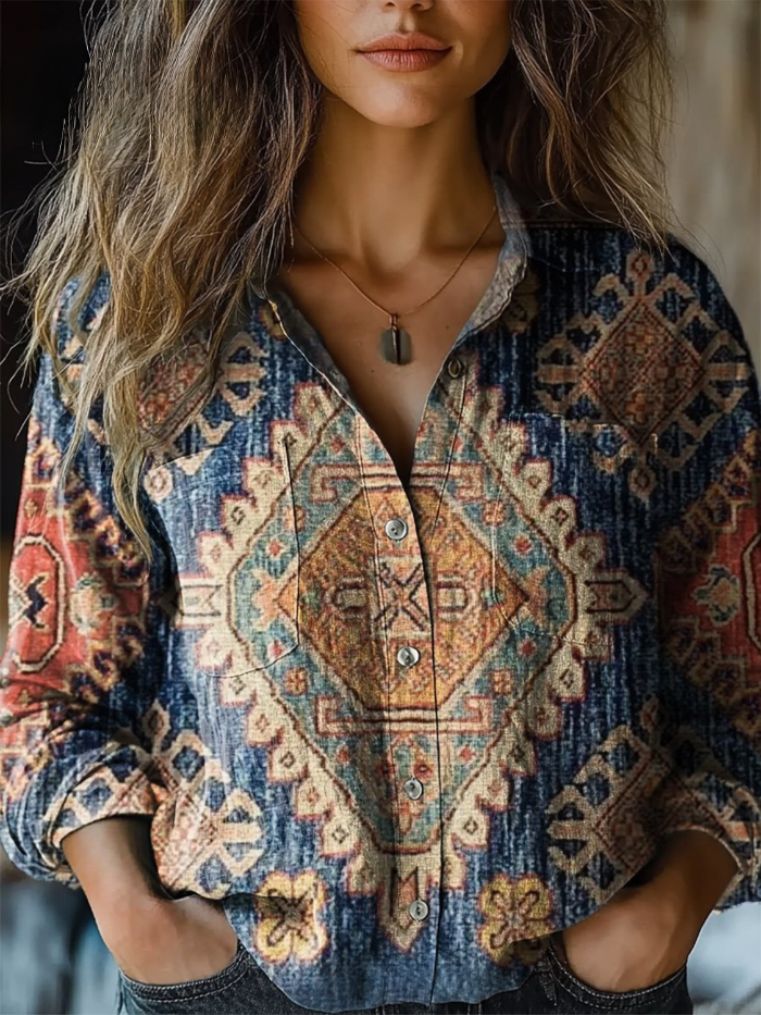 Vintage Floral Blouse