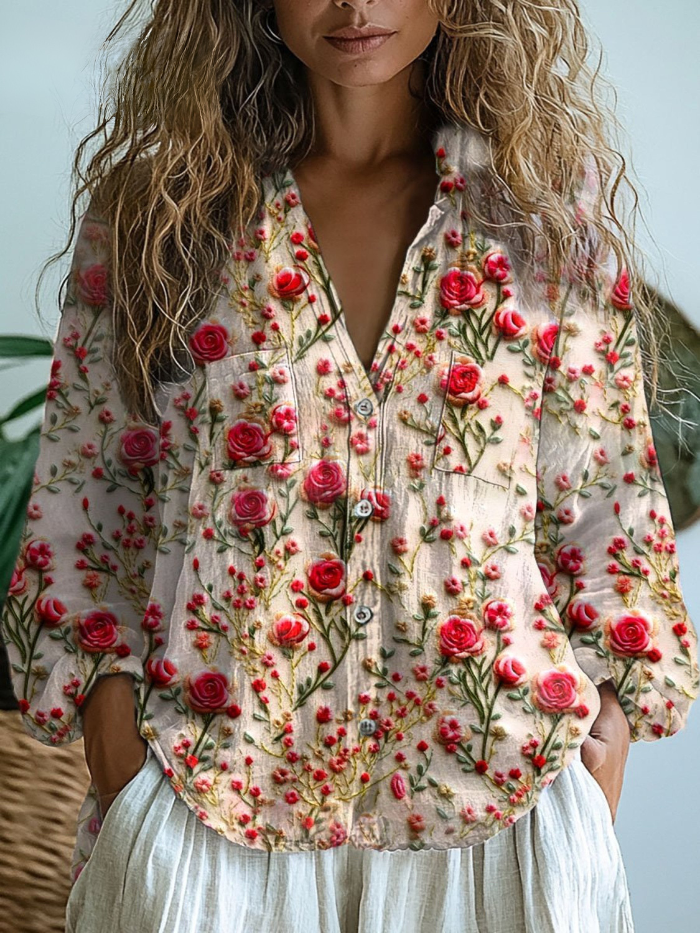 Ethnic Pattern Blouse