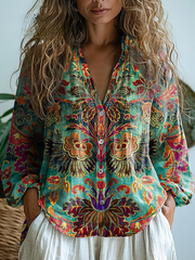 Lilac Floral Blouse