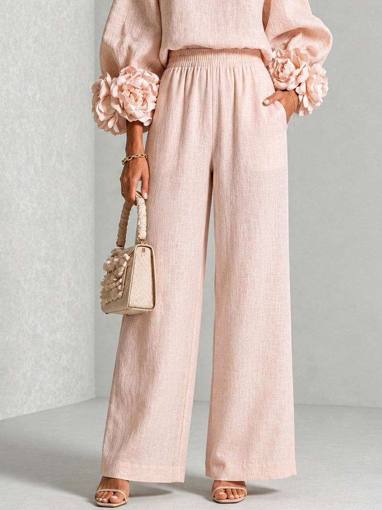 Rosa - Floral Cuff Two-Piece Set