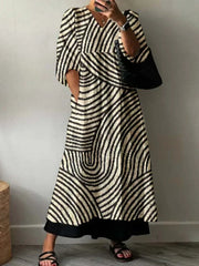 Karoline | Elegant Printed Dress