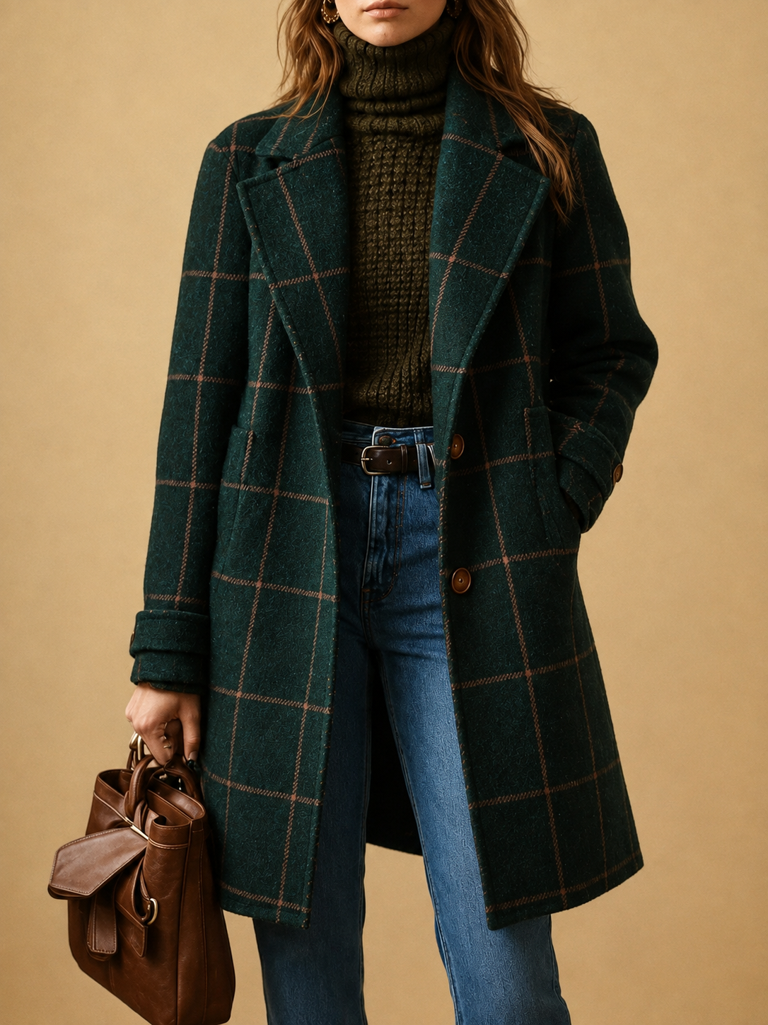 Bethany - Plaid Coat for Women