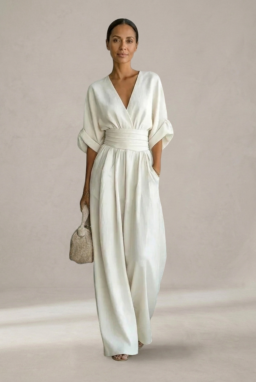 Jacy - Elegant V-Neck Jumpsuit