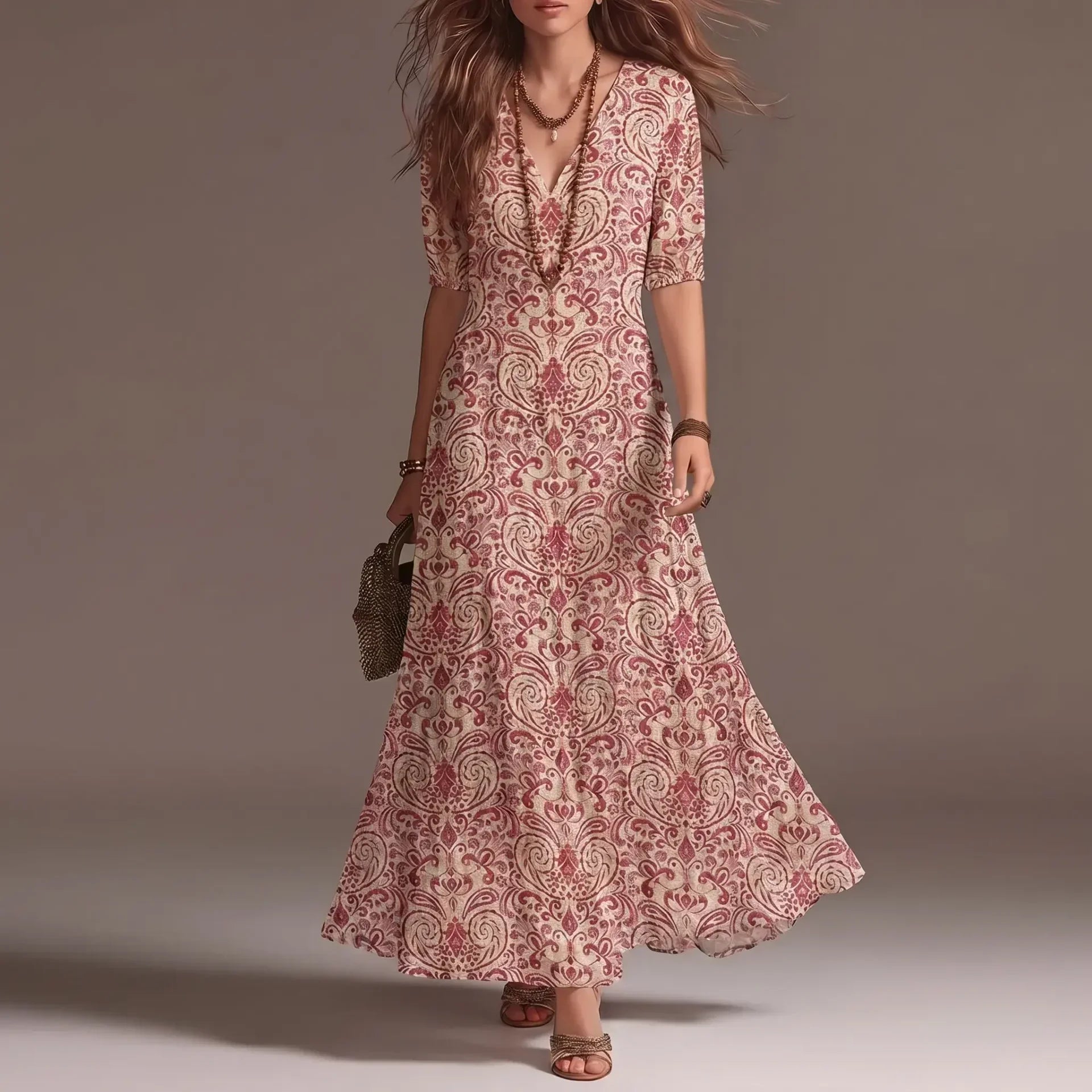 Rosalie | Vintage Inspired Bohemian Maxi Dress