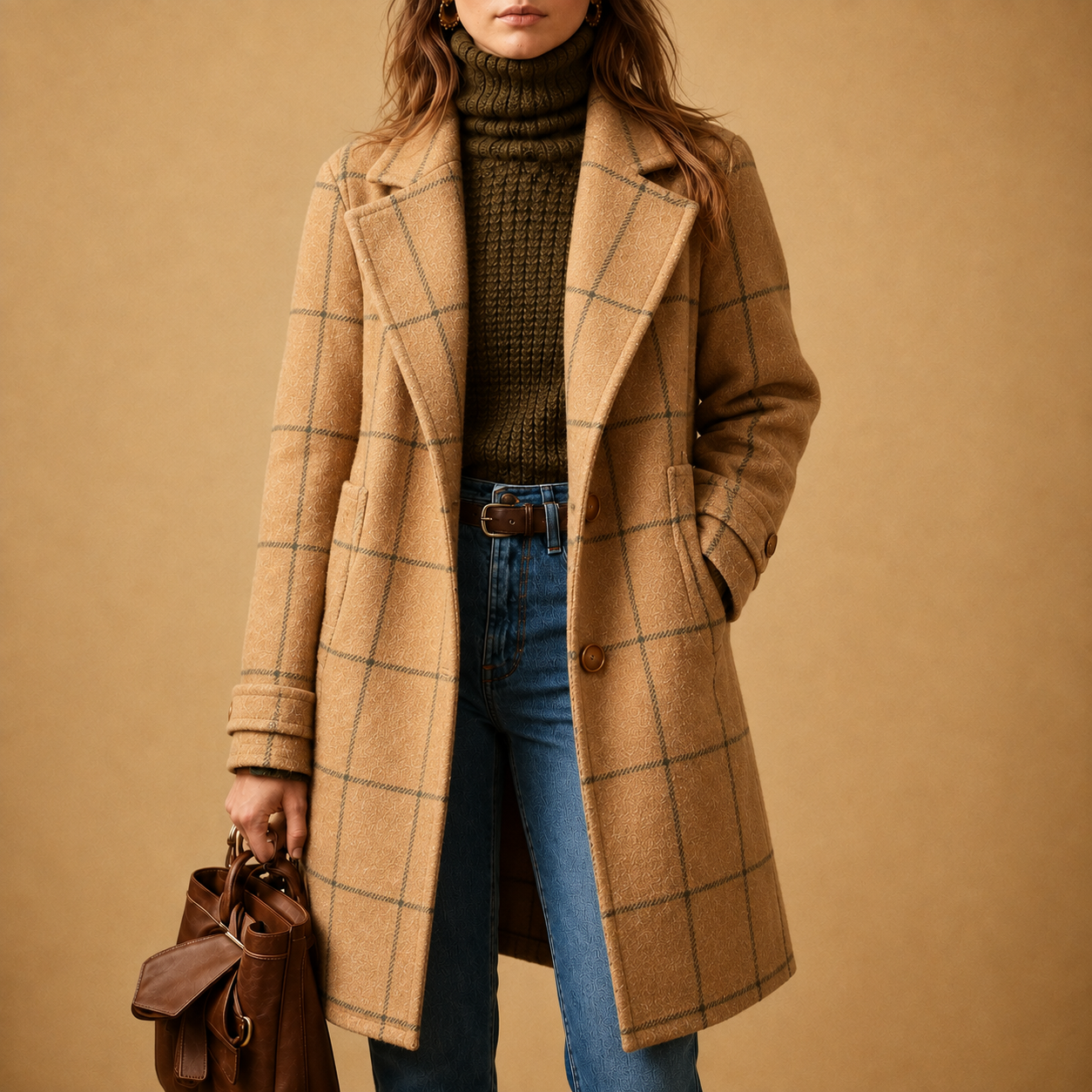 Bethany - Plaid Coat for Women