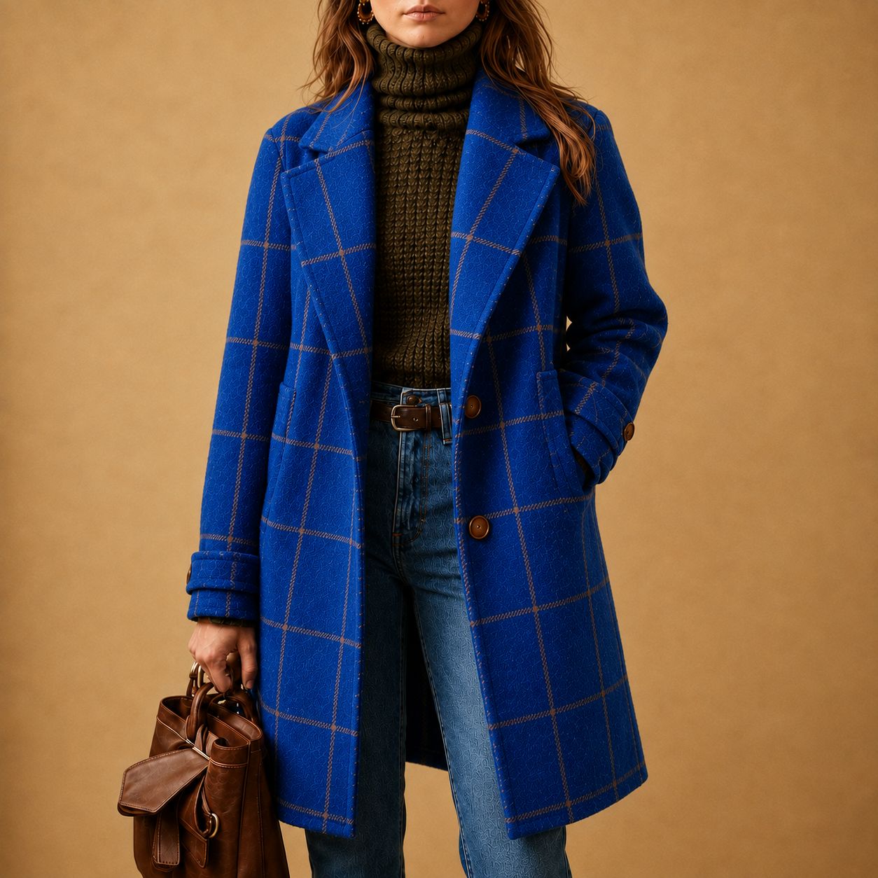 Bethany - Plaid Coat for Women