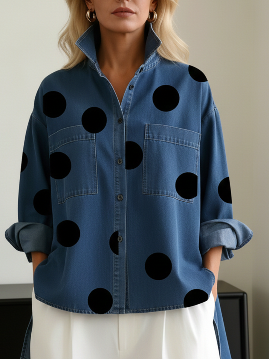 Peggy - Polka Dot Overshirt