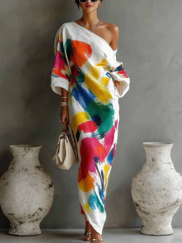 Thea - Colourful Summer Maxi Dress