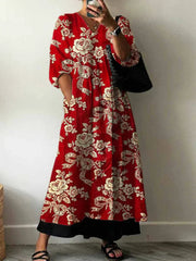 Julia | Elegant Printed Dress