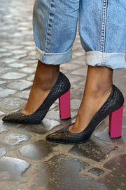 Fluorescent Heel Court Shoes
