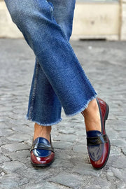 Shiny Tricolour Loafers